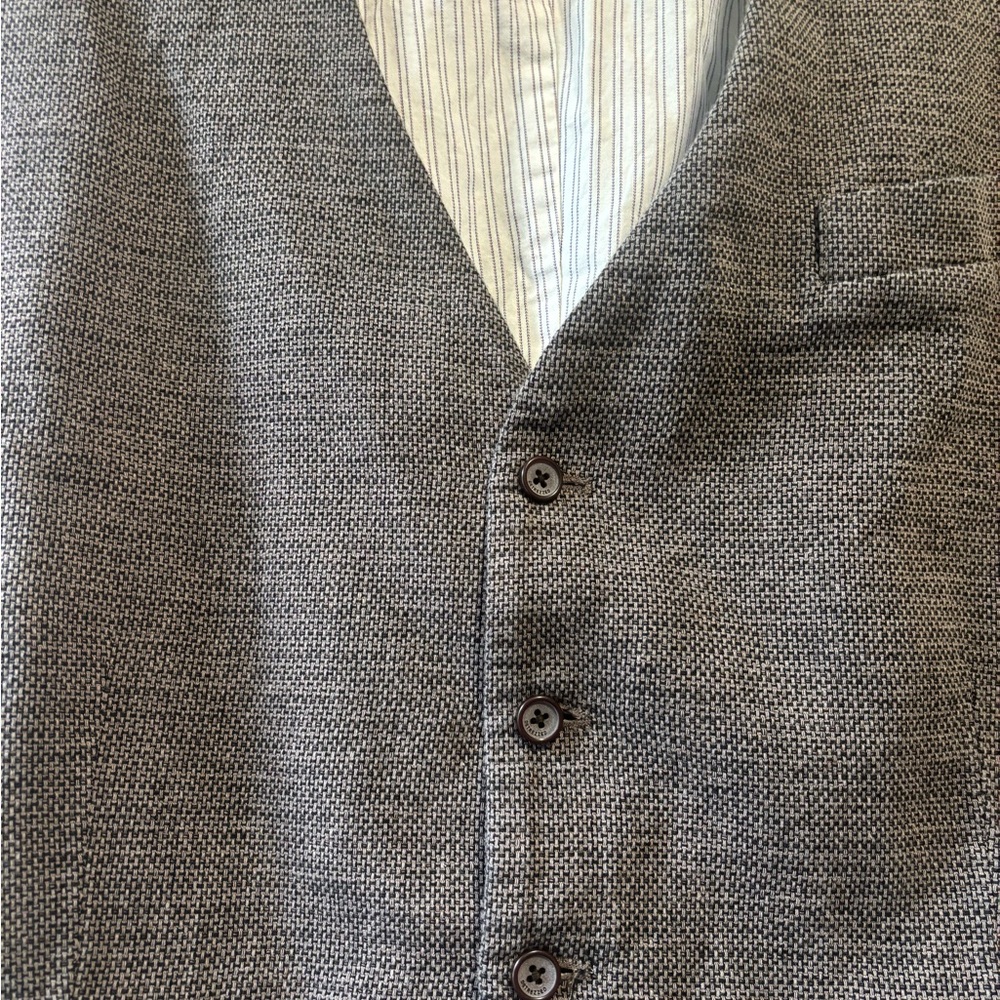 Joseph Abboud Gray Waistcoat Classic Tailored Design - Picture 2 of 4